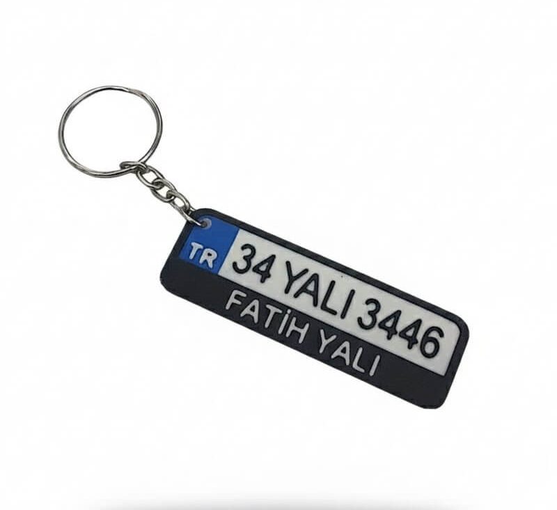 Kişiye Özel Plaka Anahtarlık